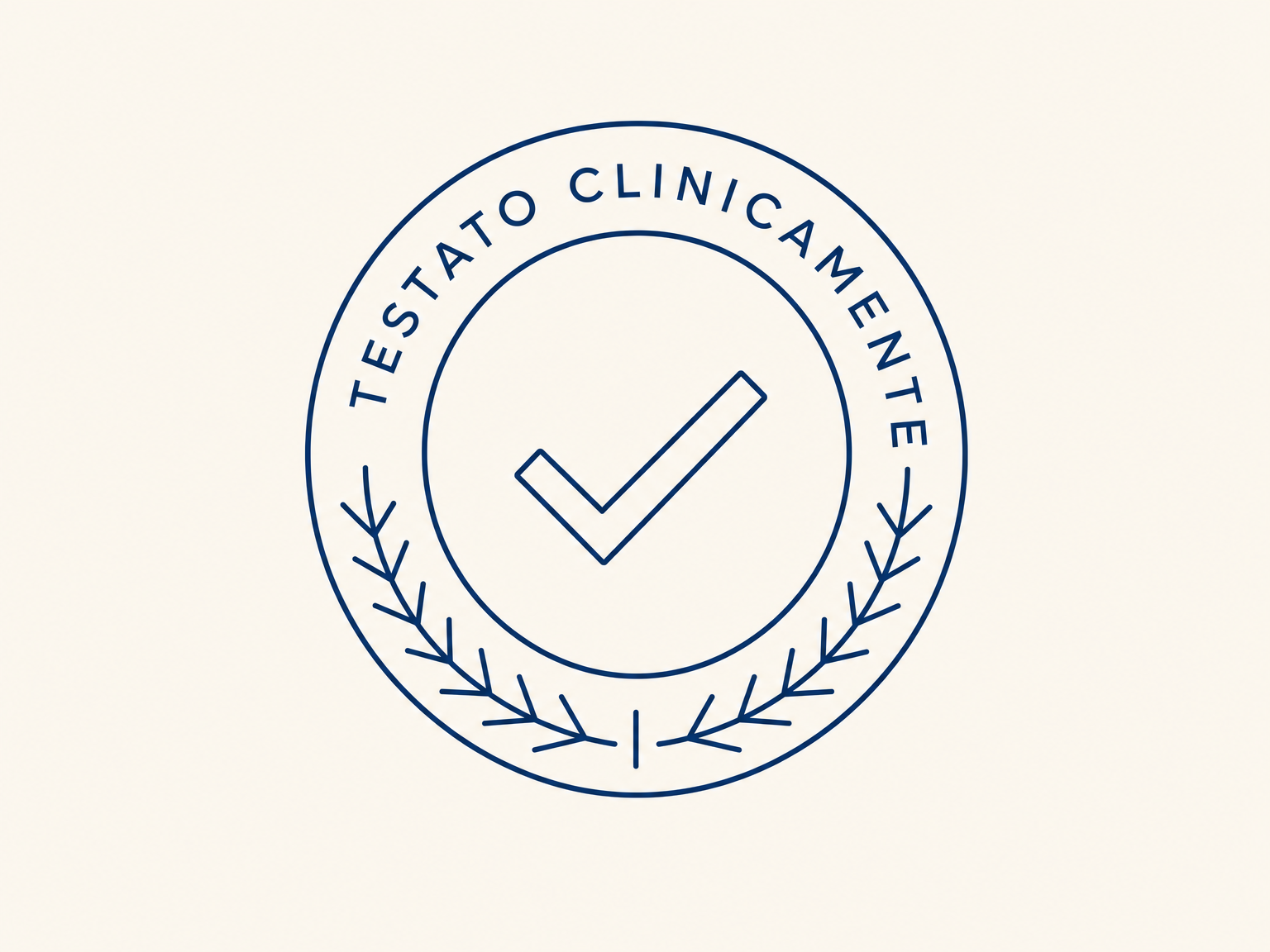 Emblema grafico con la dicitura testato clinicamente
